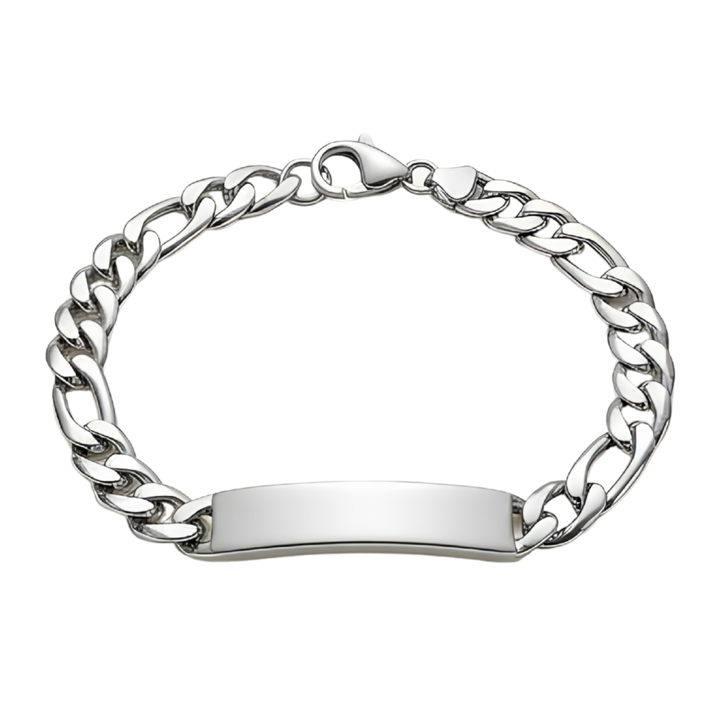 Stainless Steel Cuban Link Bracelet - Silver