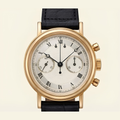 Classic Chronograph Watch - Black & Gold