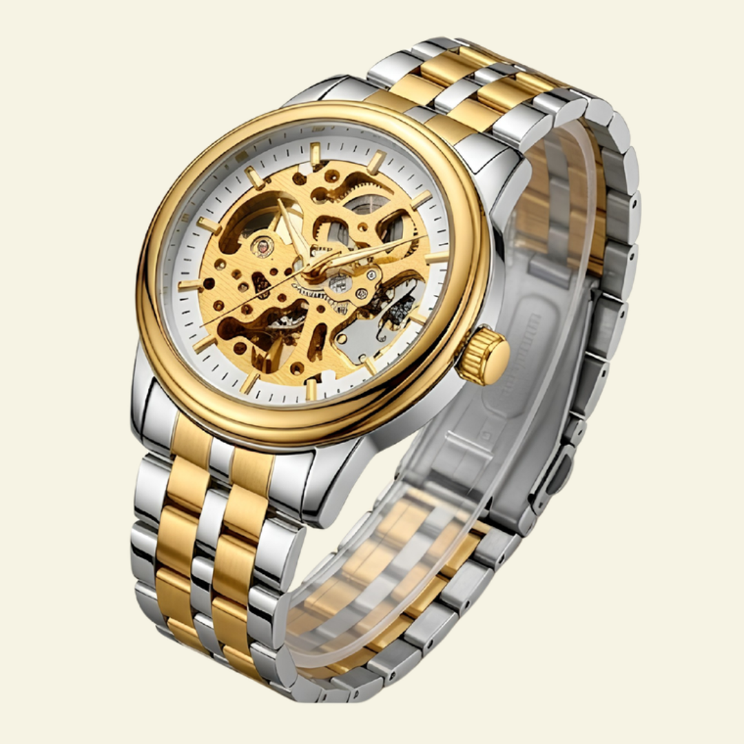 Skeleton Automatic-Style Watch - Gold