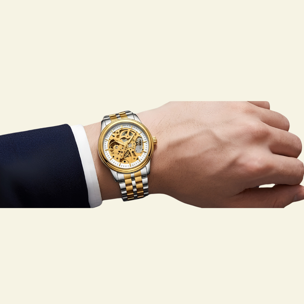 Skeleton Automatic-Style Watch - Gold