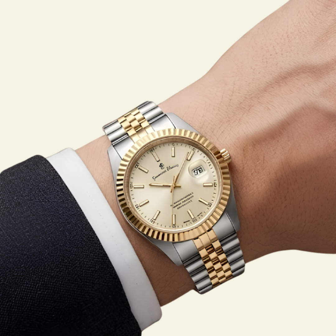 Dual-Tone Business Watch - Silver & Gold
