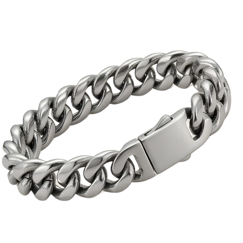 Engraved ID Bar Bracelet - Steel