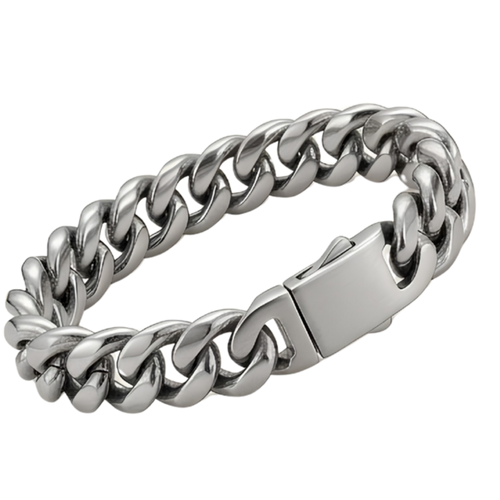 Engraved ID Bar Bracelet - Steel