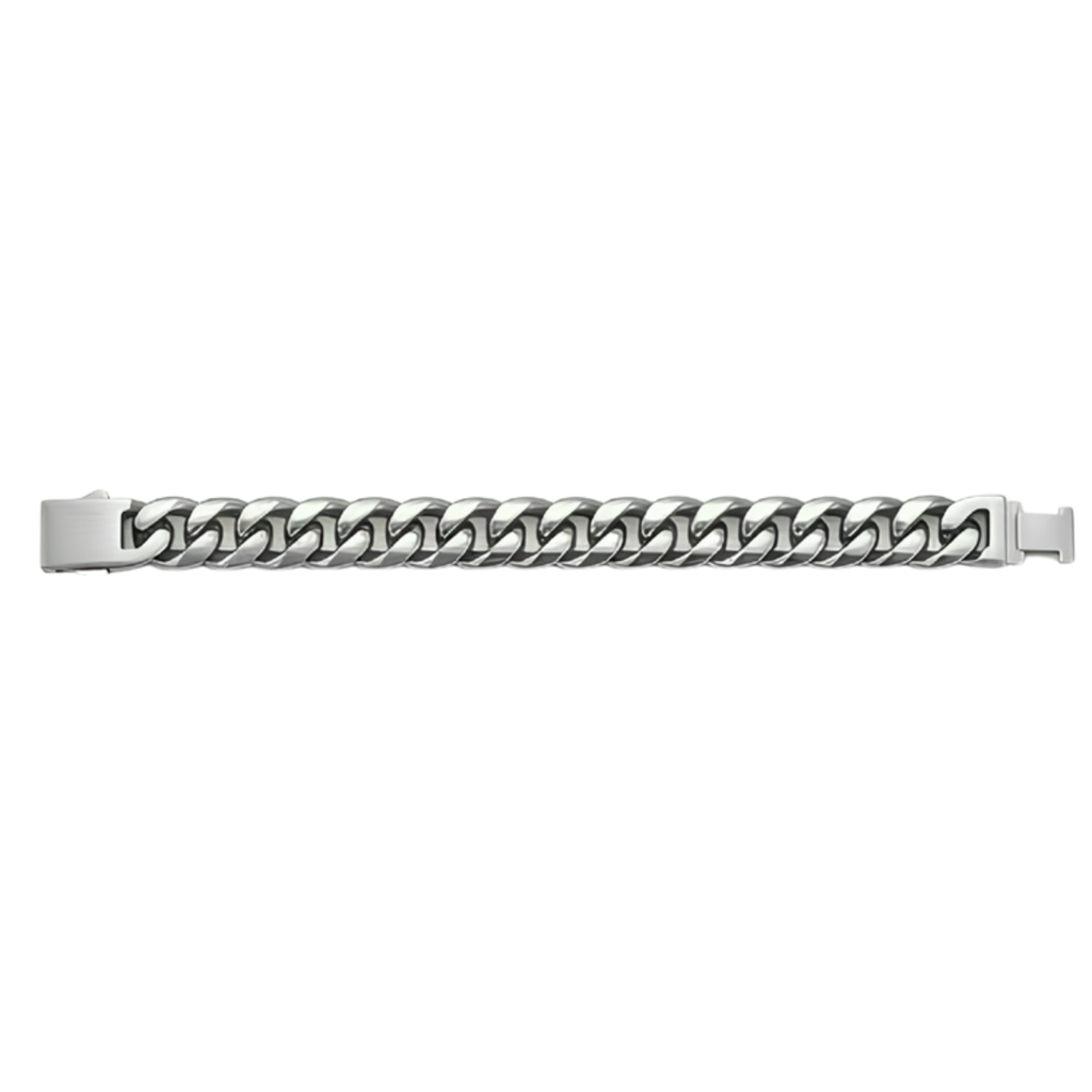 Engraved ID Bar Bracelet - Steel