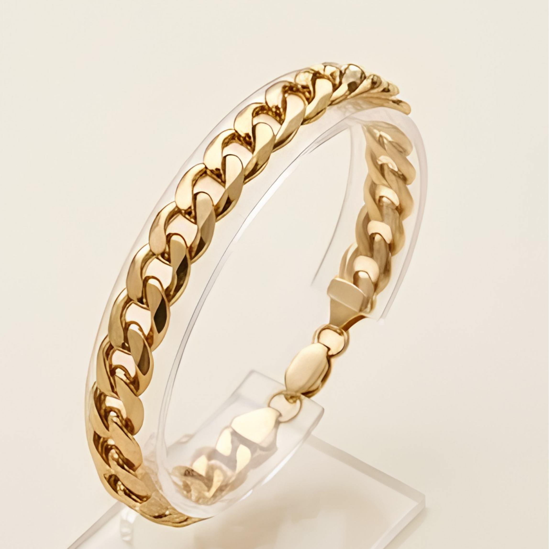 Gold Stainless Steel Chain Bracelet