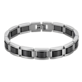 Magnetic Bracelet - Black & Silver