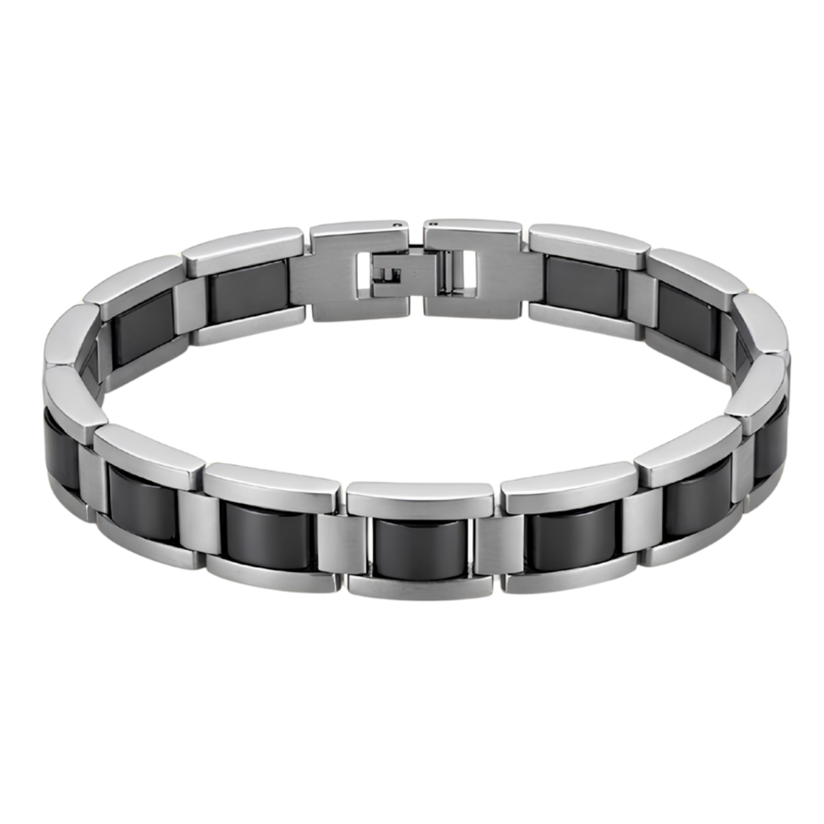 Magnetic Bracelet - Black & Silver