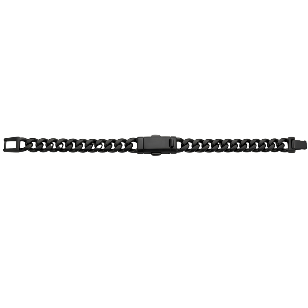 Matte Black Cuban Link Bracelet