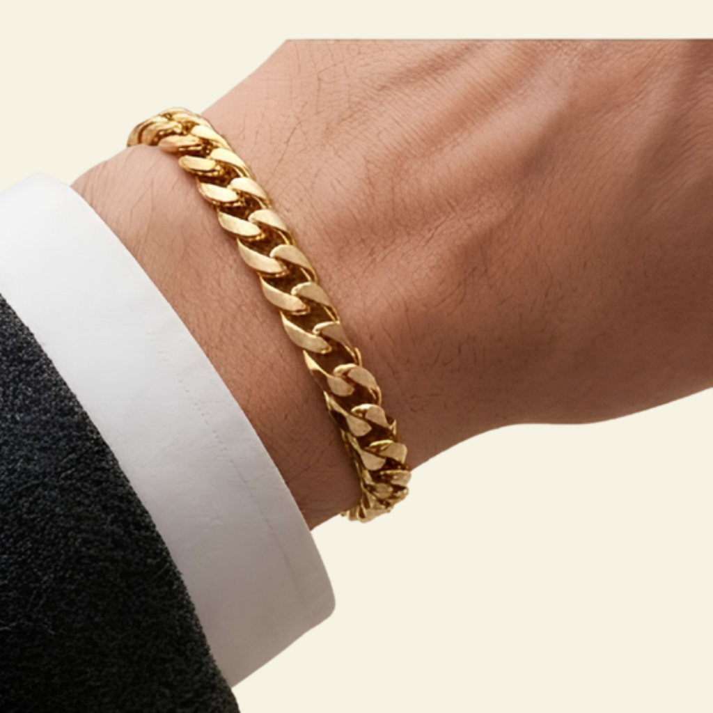 Gold Stainless Steel Chain Bracelet