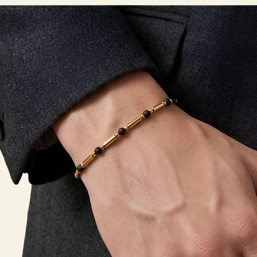 Mixed Bead & Steel Bracelet